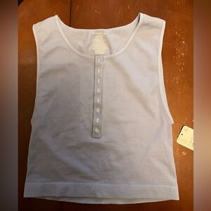Free People Sky Blue Sleeveless Pajama Top